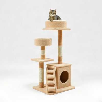 Arranhador Torre pra Gatos 90 cm com Toca