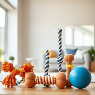 Kit 5 Brinquedos pra Cães — Corda e Borracha